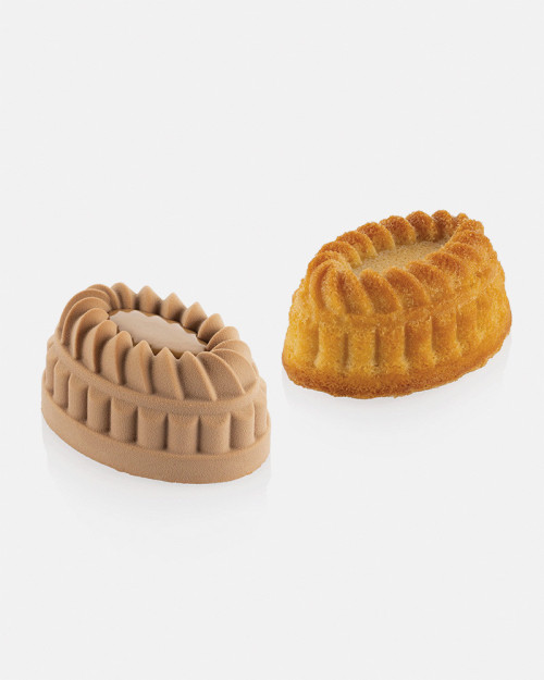 Silicone Pastry Mold Pleincoeur Oval 145 - Silikomart 2