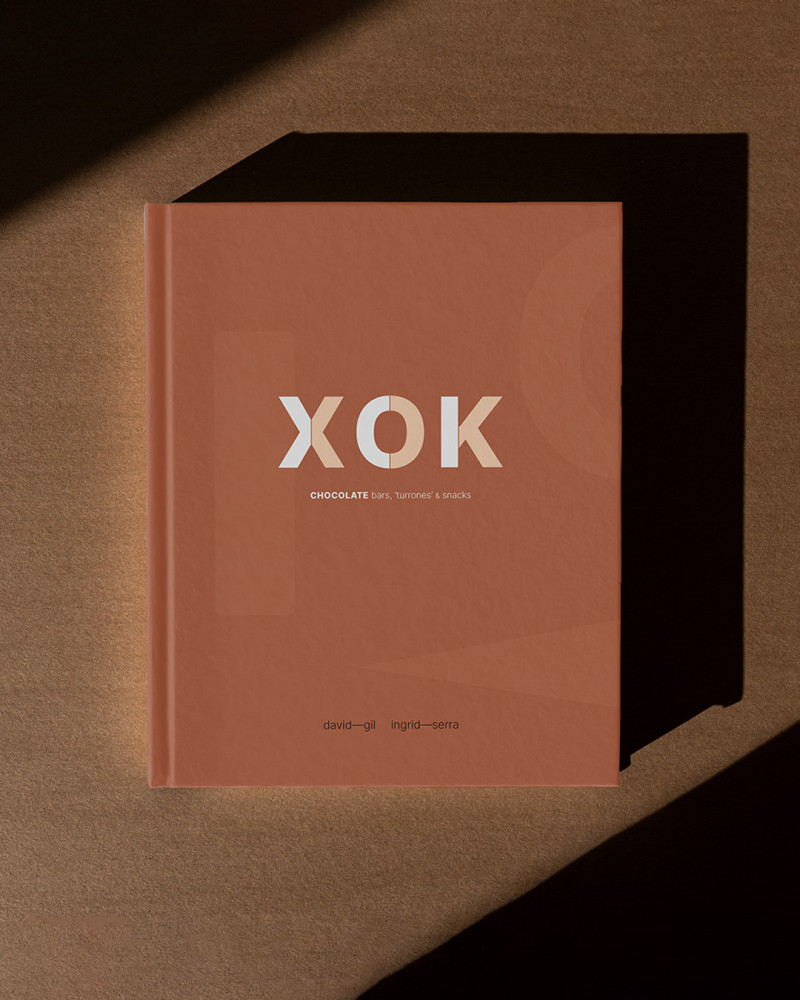 Book XOK by David Gil and Ingrid Serra. Nougat, snacks and chocolate bars.