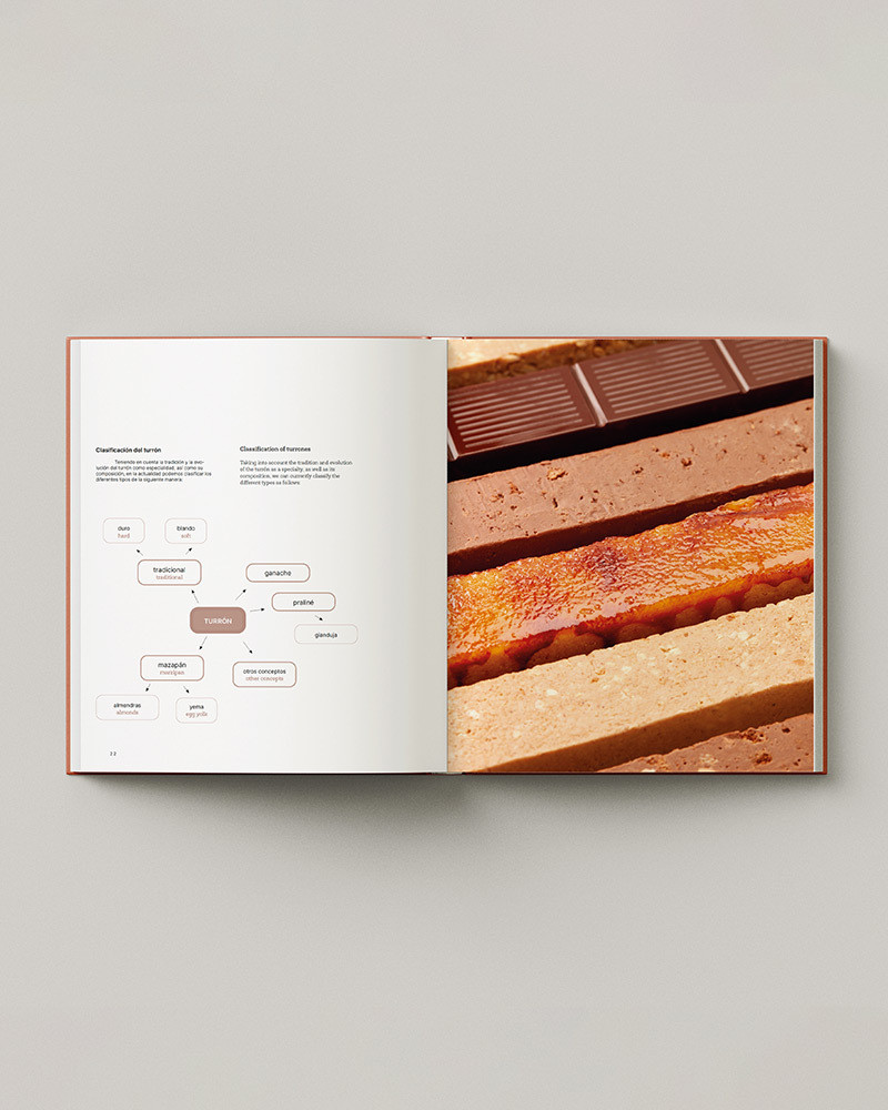 Book XOK by David Gil and Ingrid Serra. Nougat, snacks and chocolate bars.