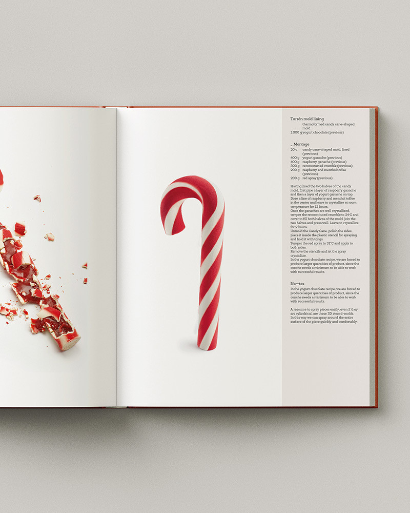 Book XOK by David Gil and Ingrid Serra. Nougat, snacks and chocolate bars.